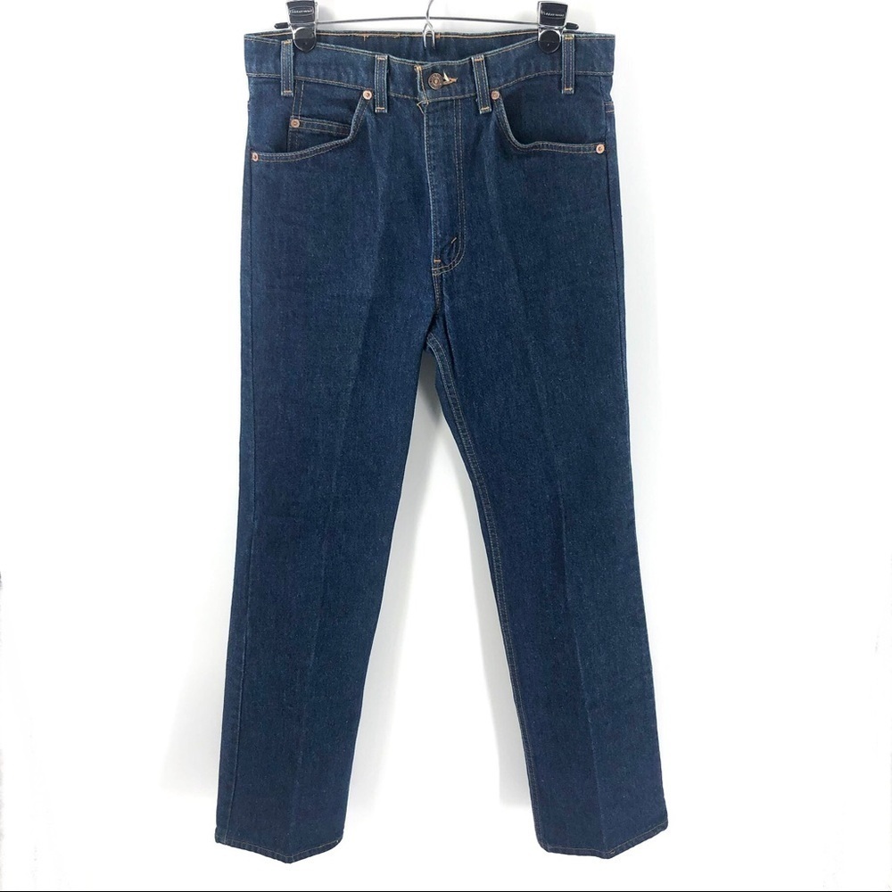 Vintage Levis Orange Tab 90s Jeans Men 33x31 575 Straight Dark Wash Cotton Denim